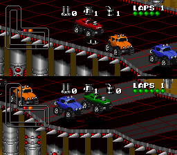Rock n' Roll Racing (Japan) In game screenshot